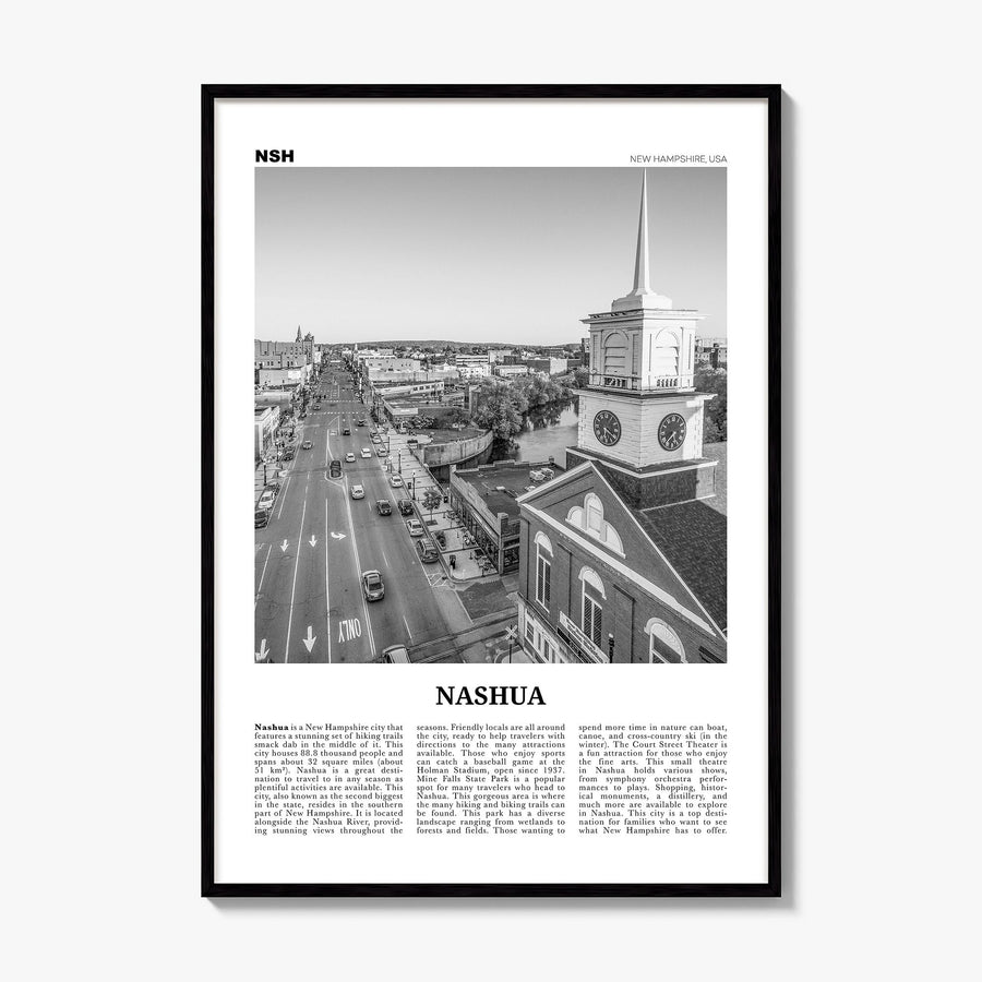 Nashua Newspaper Poster, framed poster mockup