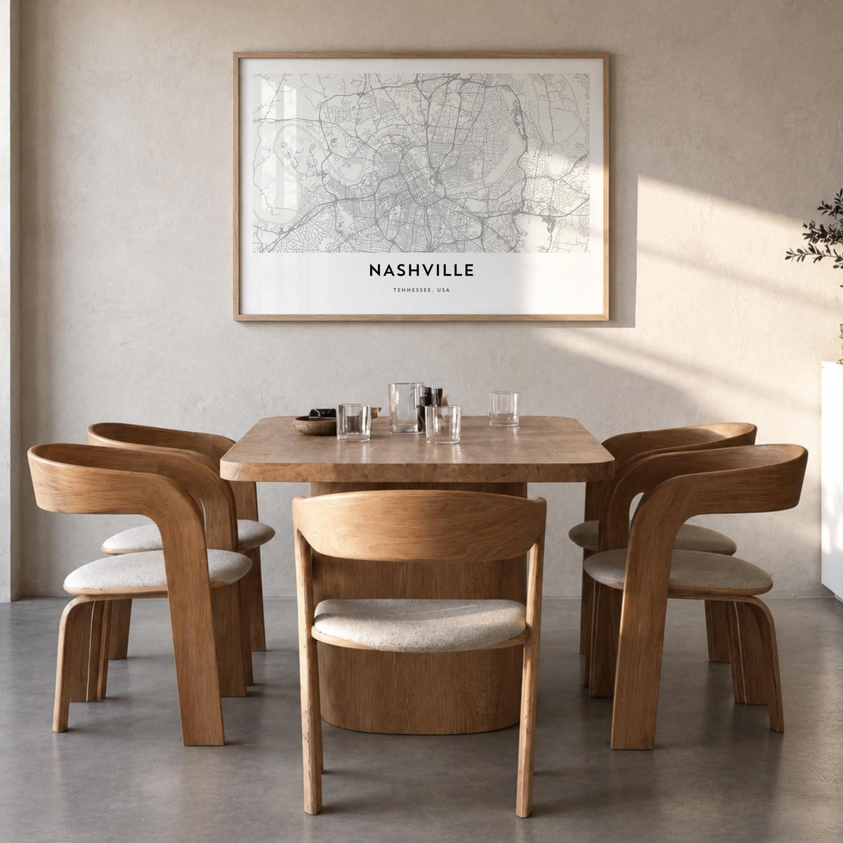 Nashville Map Poster