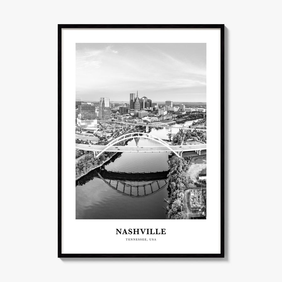 Nashville Classic No 1 Poster, framed poster mockup