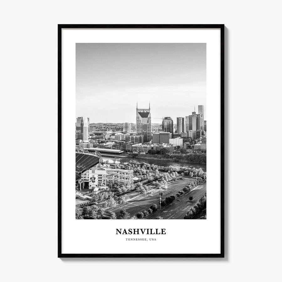 Nashville Classic No 2 Poster, framed poster mockup