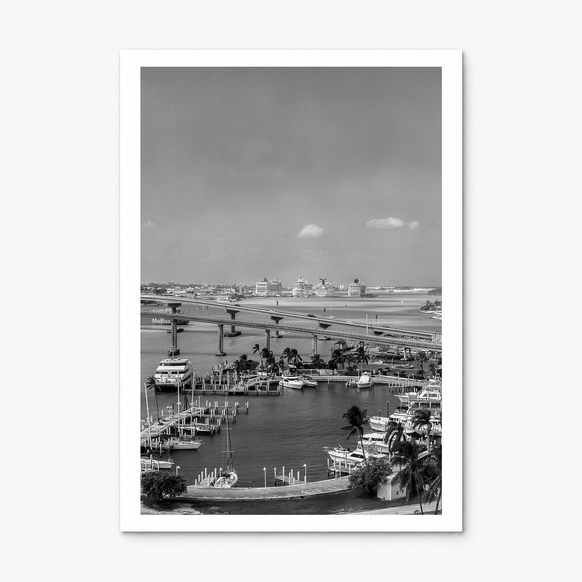 Nassau Photo Poster, print only (unframed), white border