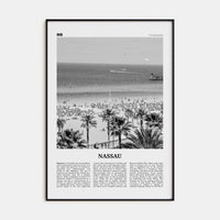 Nassau Poster None / 8x12 in Nbourhood Travel B&W Poster