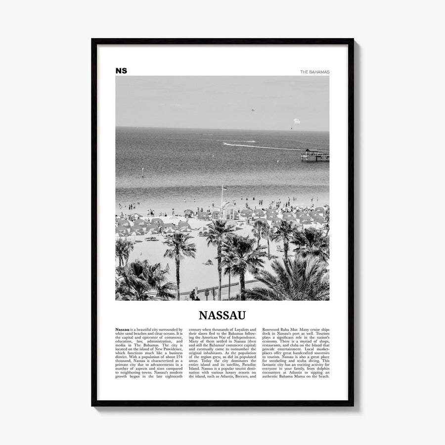 Nassau Newspaper Poster, framed poster mockup