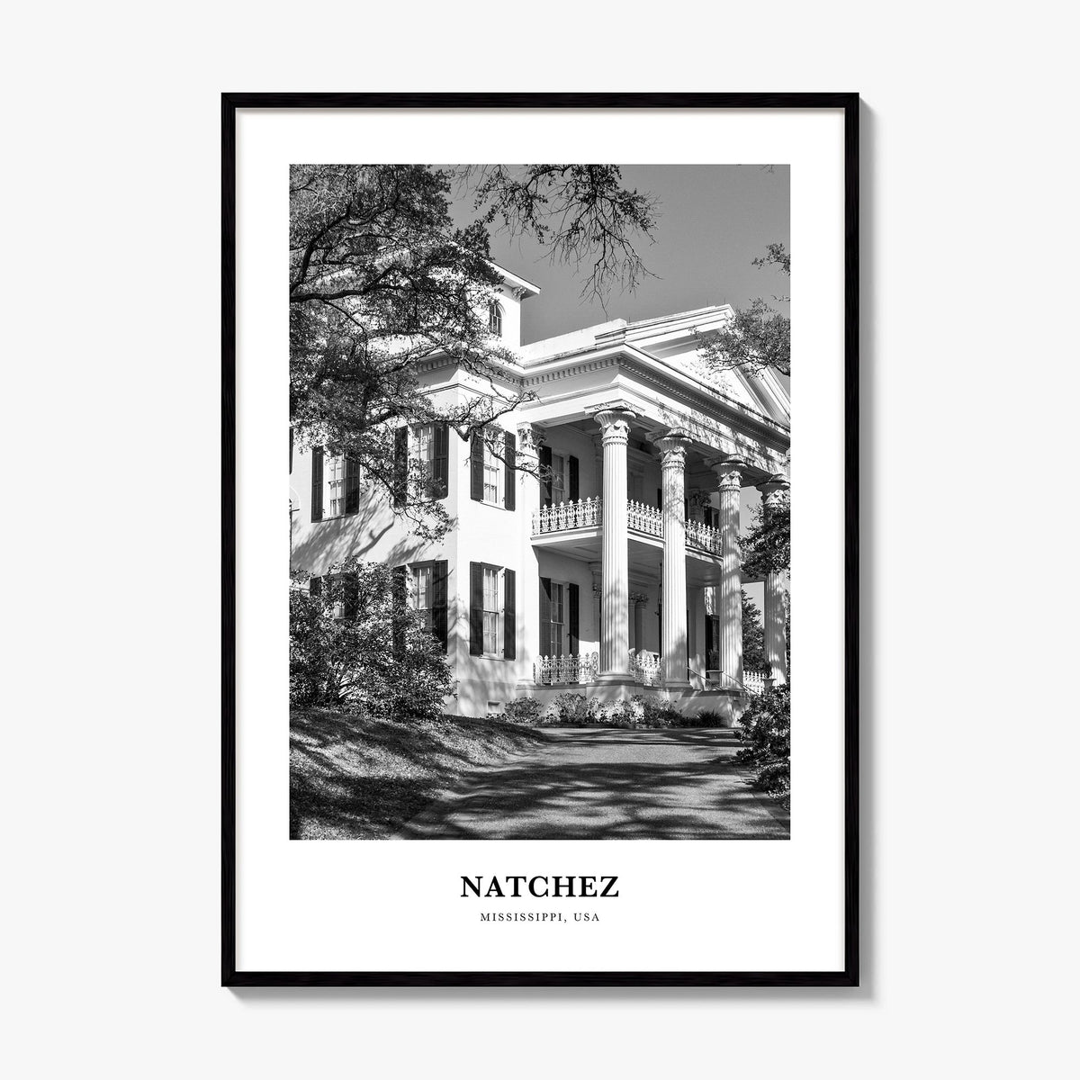 Natchez Classic Poster, framed poster mockup