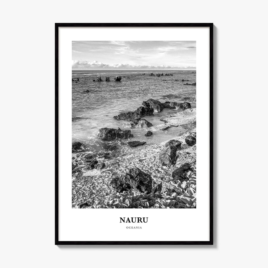 Nauru Classic Poster, framed poster mockup