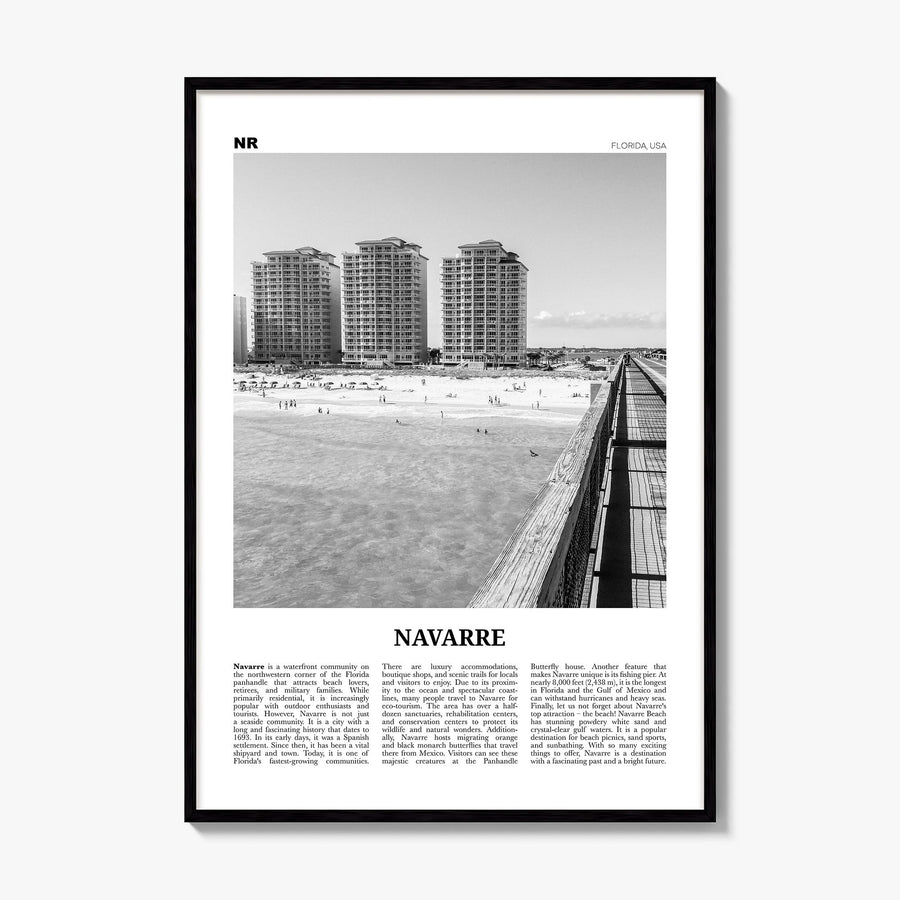 Navarre Newspaper Poster, framed poster mockup
