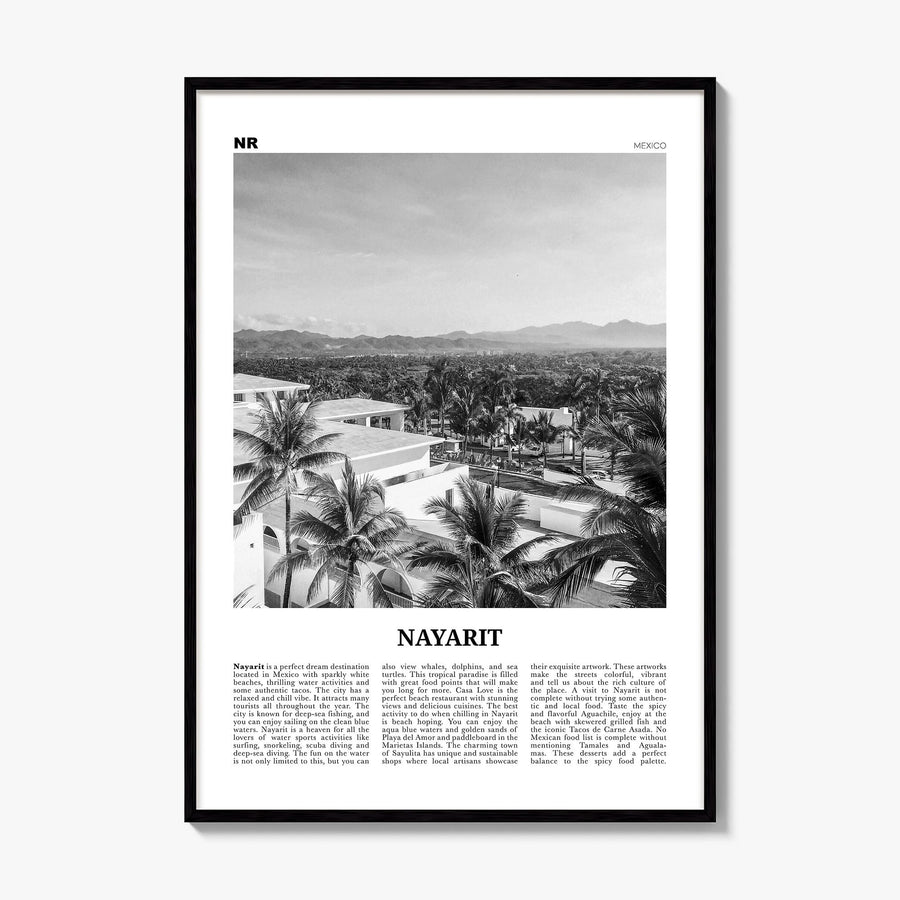Nayarit Newspaper Poster, framed poster mockup