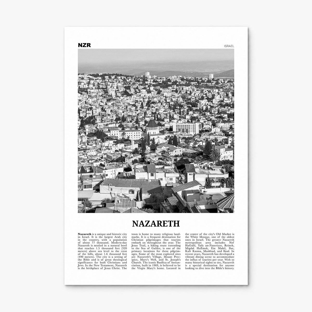 Nazareth Newspaper No 1 Poster, print only (unframed)