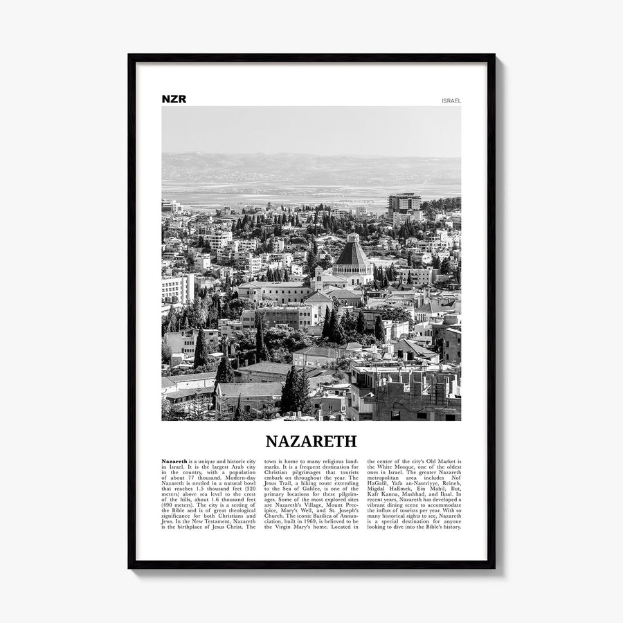 Nazareth Newspaper No 2 Poster, framed poster mockup