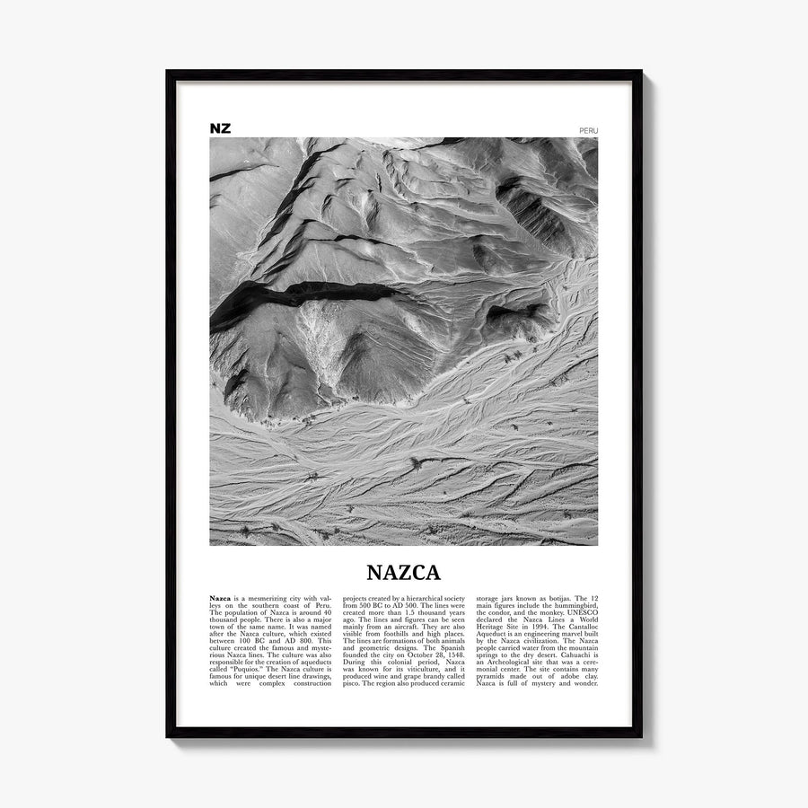 Nazca Newspaper Poster, framed poster mockup