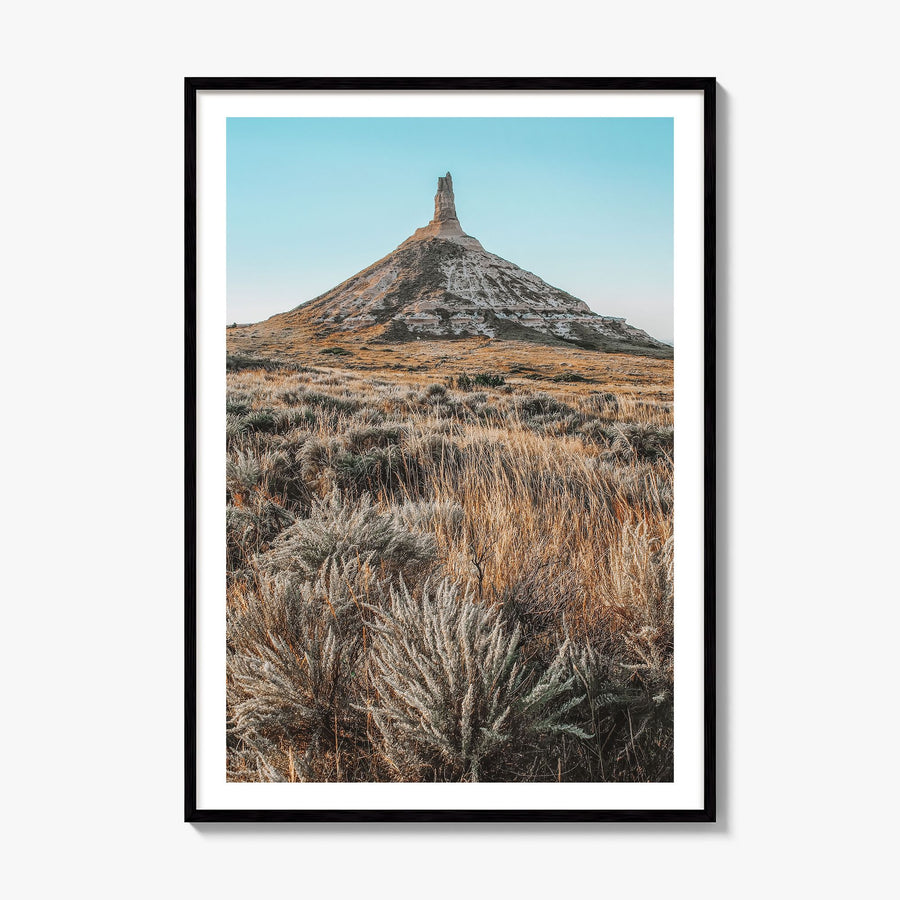 Nebraska Photo Poster, framed poster mockup, white border
