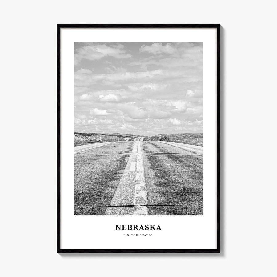 Nebraska Classic Poster, framed poster mockup