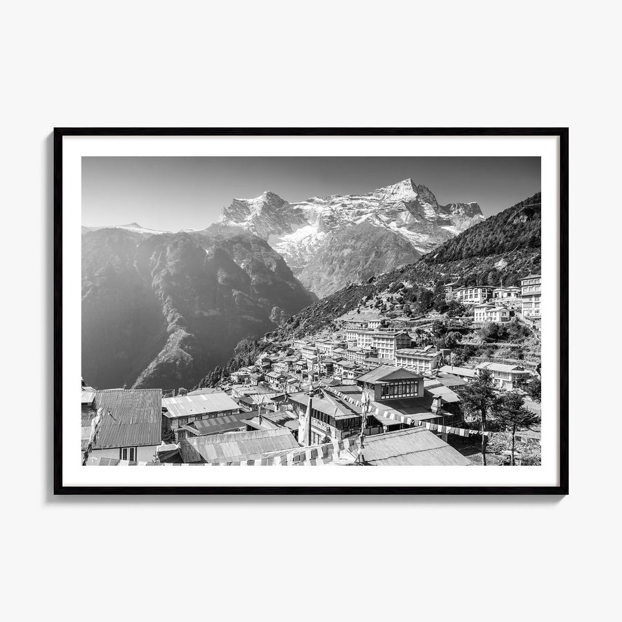Nepal Photo Poster, framed poster mockup, white border
