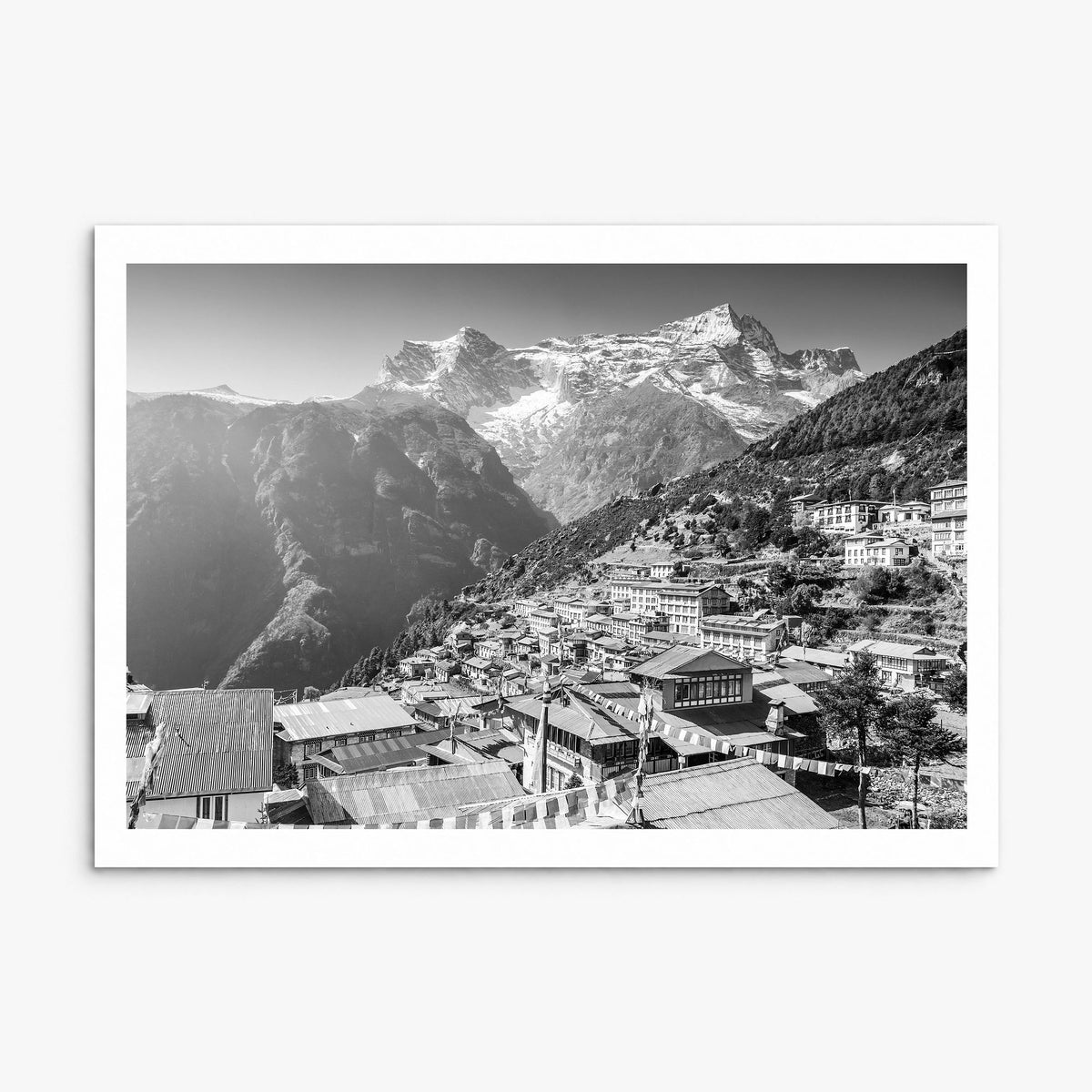 Nepal Photo Poster, print only (unframed), white border