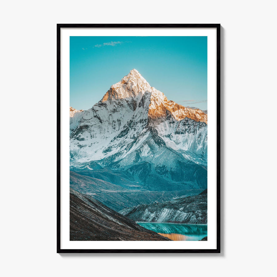 Nepal Photo Poster, framed poster mockup, white border