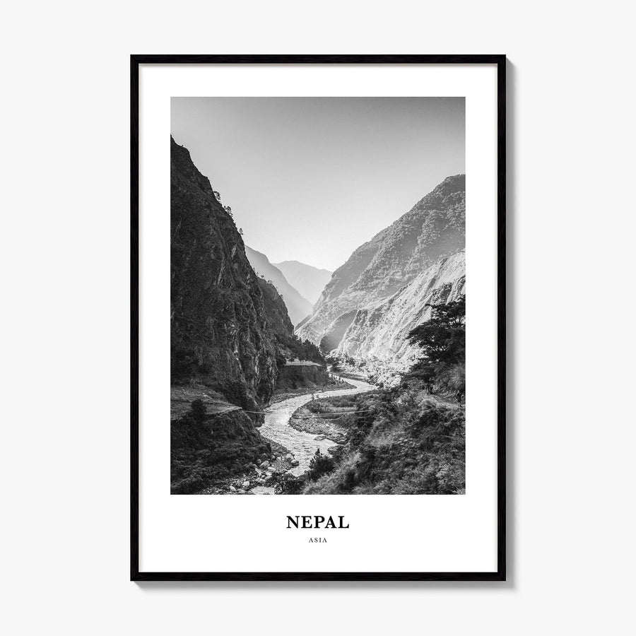 Nepal Classic No 1 Poster, framed poster mockup