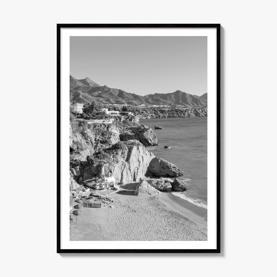 Nerja Photo Poster, framed poster mockup, white border