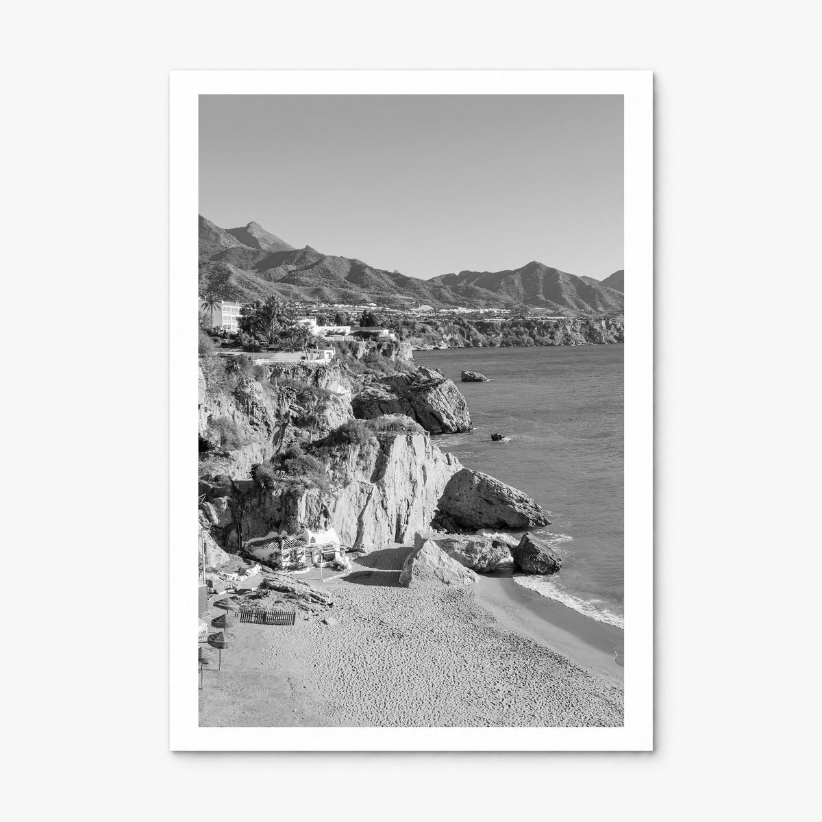 Nerja Photo Poster, print only (unframed), white border