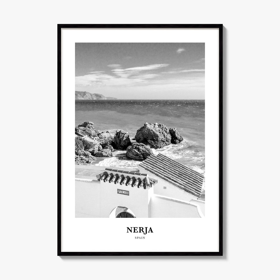 Nerja Classic Poster, framed poster mockup