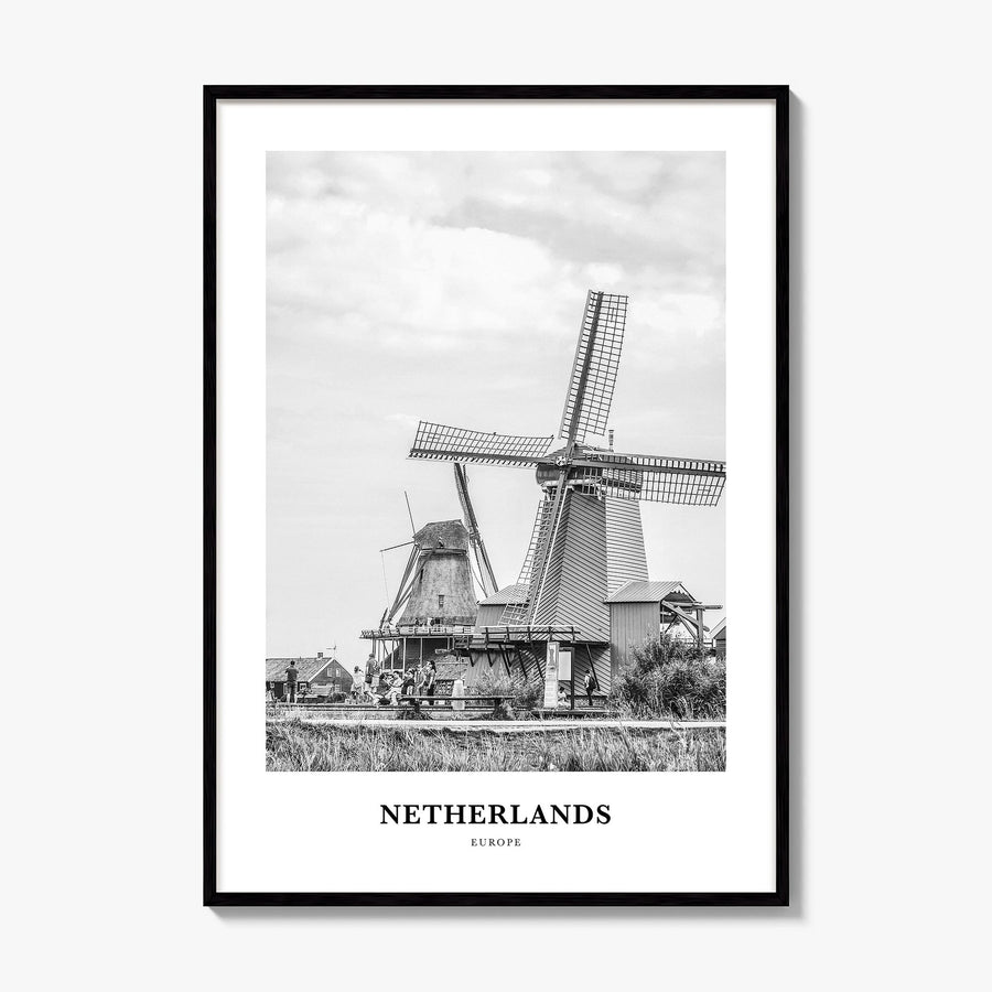 Netherlands Classic Poster, framed poster mockup