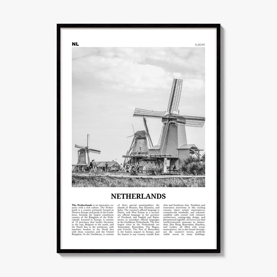 Netherlands Newspaper Poster, framed poster mockup