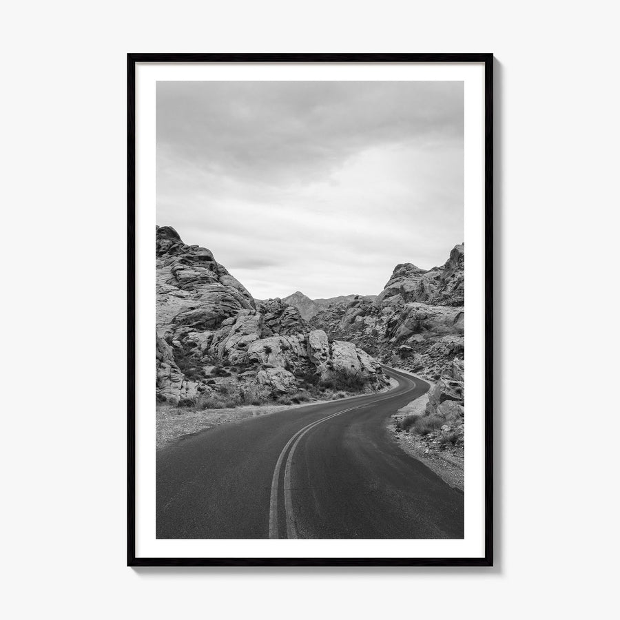 Nevada Photo Poster, framed poster mockup, white border