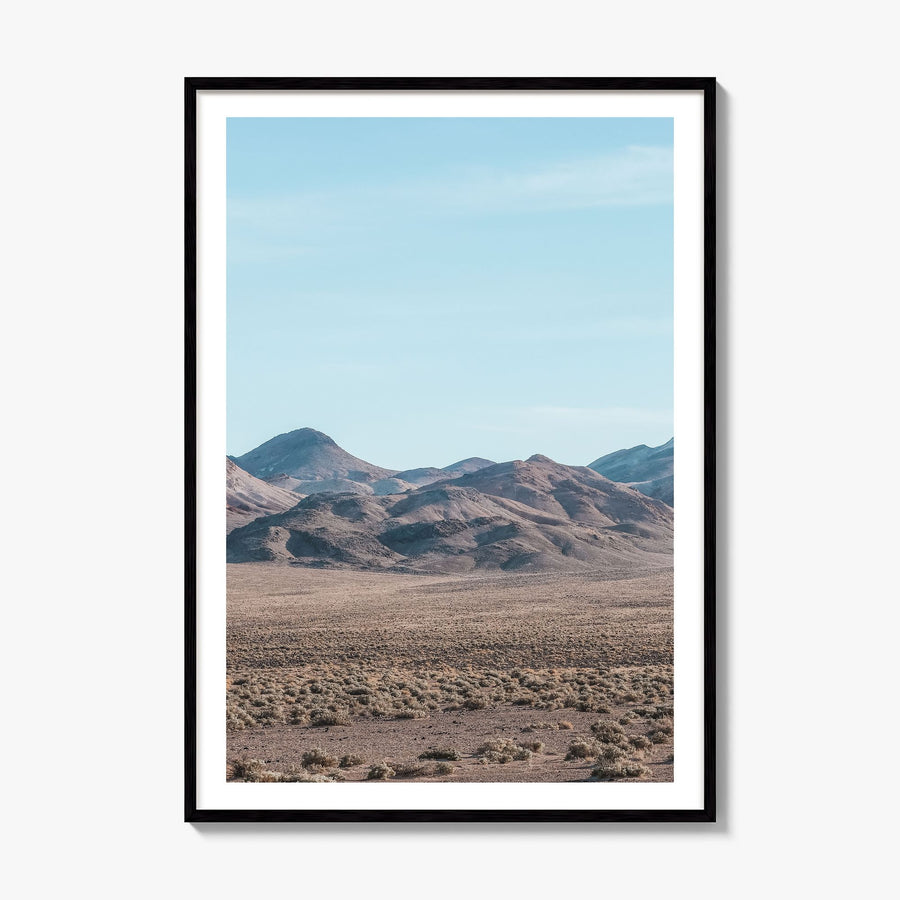 Nevada Photo Poster, framed poster mockup, white border