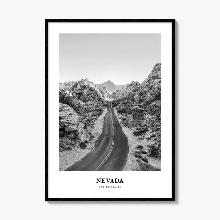 Nevada Classic Poster, framed poster mockup