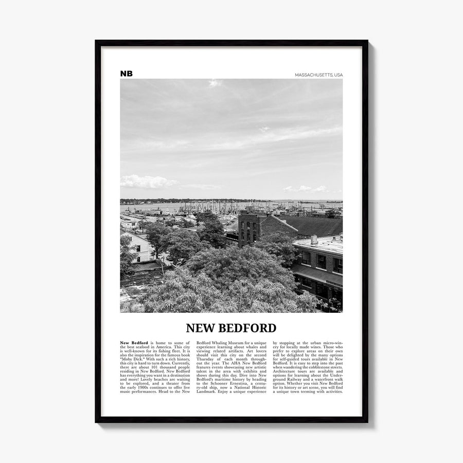 New Bedford Newspaper Poster, framed poster mockup