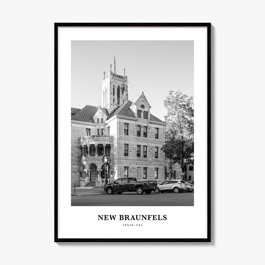New Braunfels Classic Poster, framed poster mockup