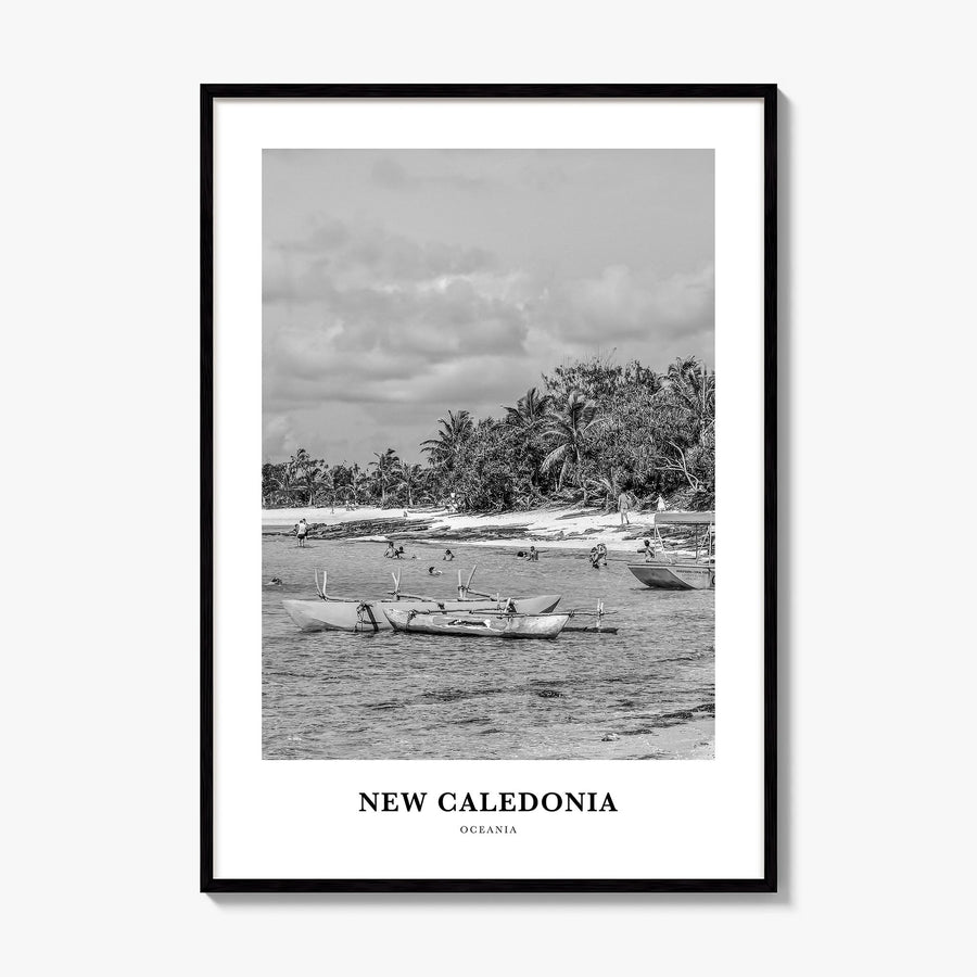 New Caledonia Classic Poster, framed poster mockup