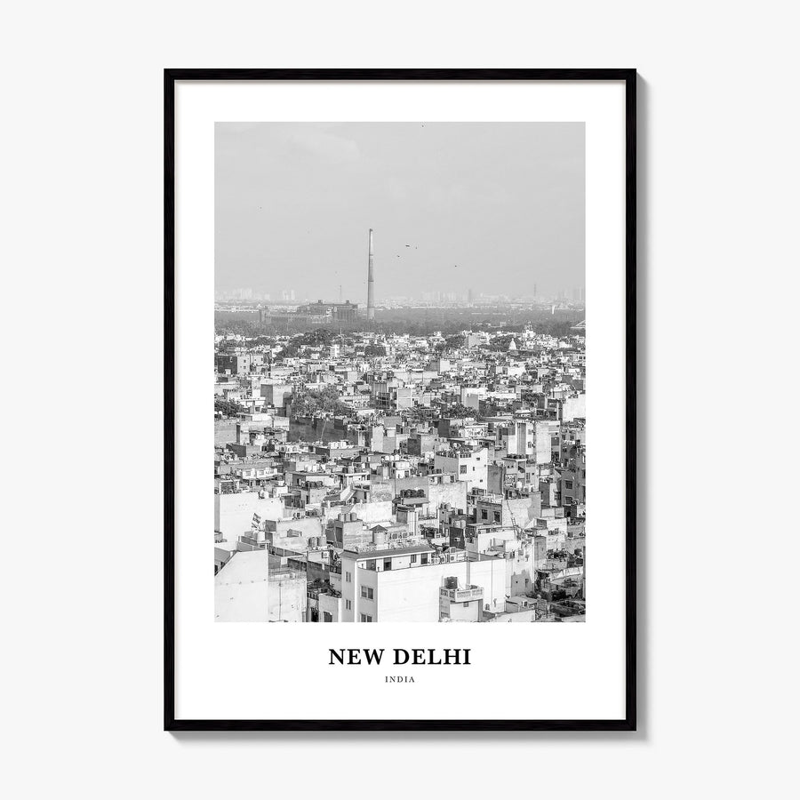 New Delhi Classic Poster, framed poster mockup