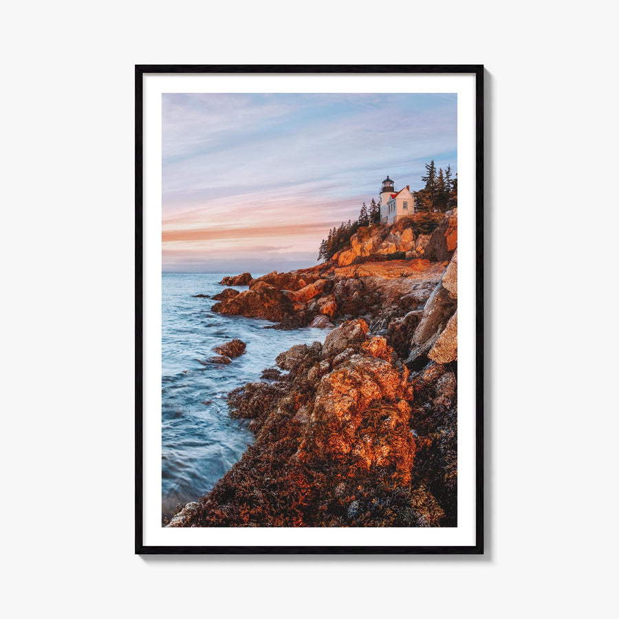 New England colorful photo poster of United States – vertical wall art, unframed print shown in interior mockup