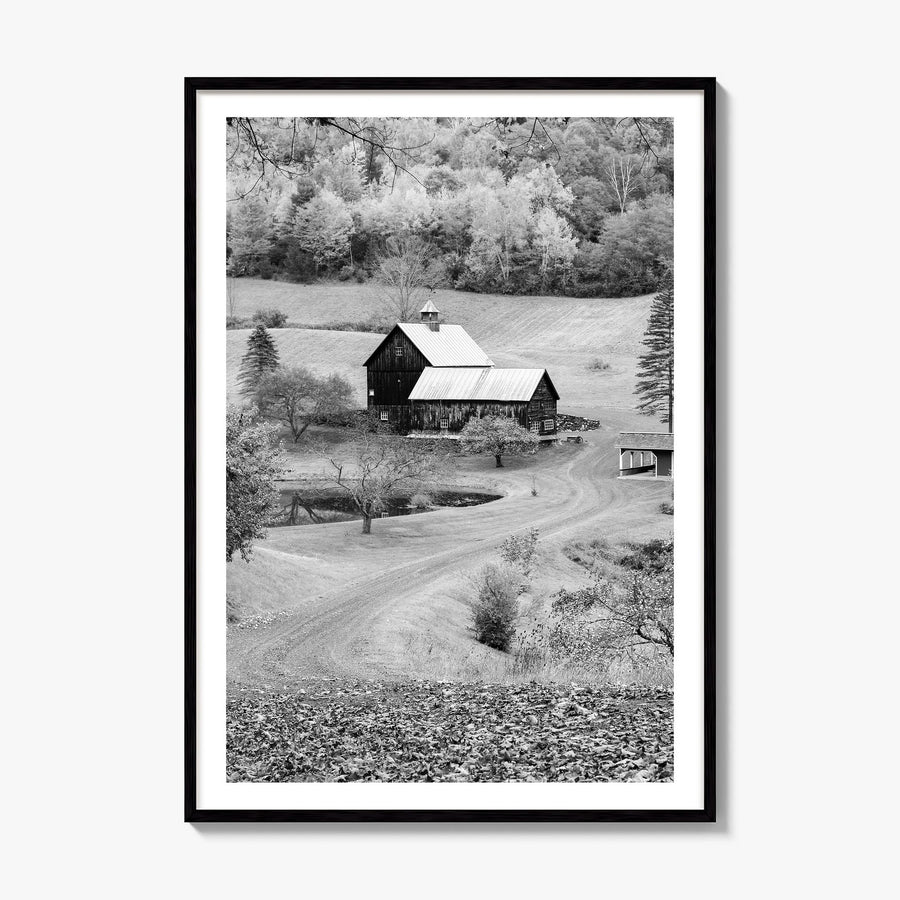New England Photo Poster, framed poster mockup, white border