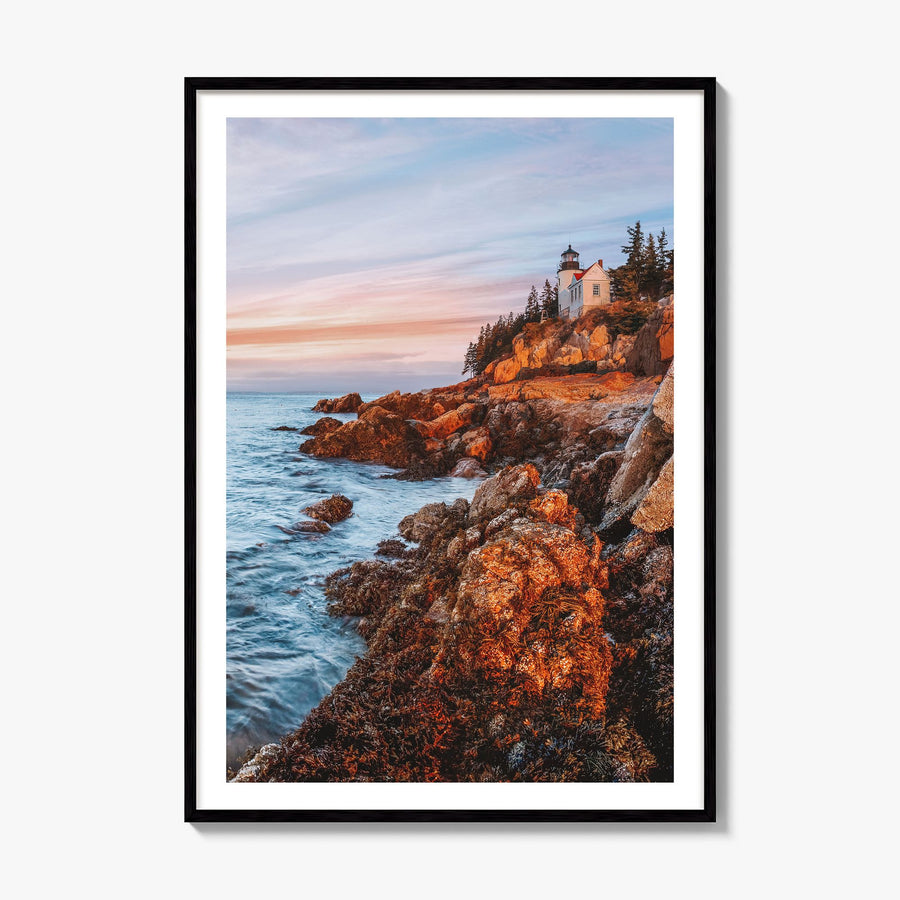 New England Photo Poster, framed poster mockup, white border