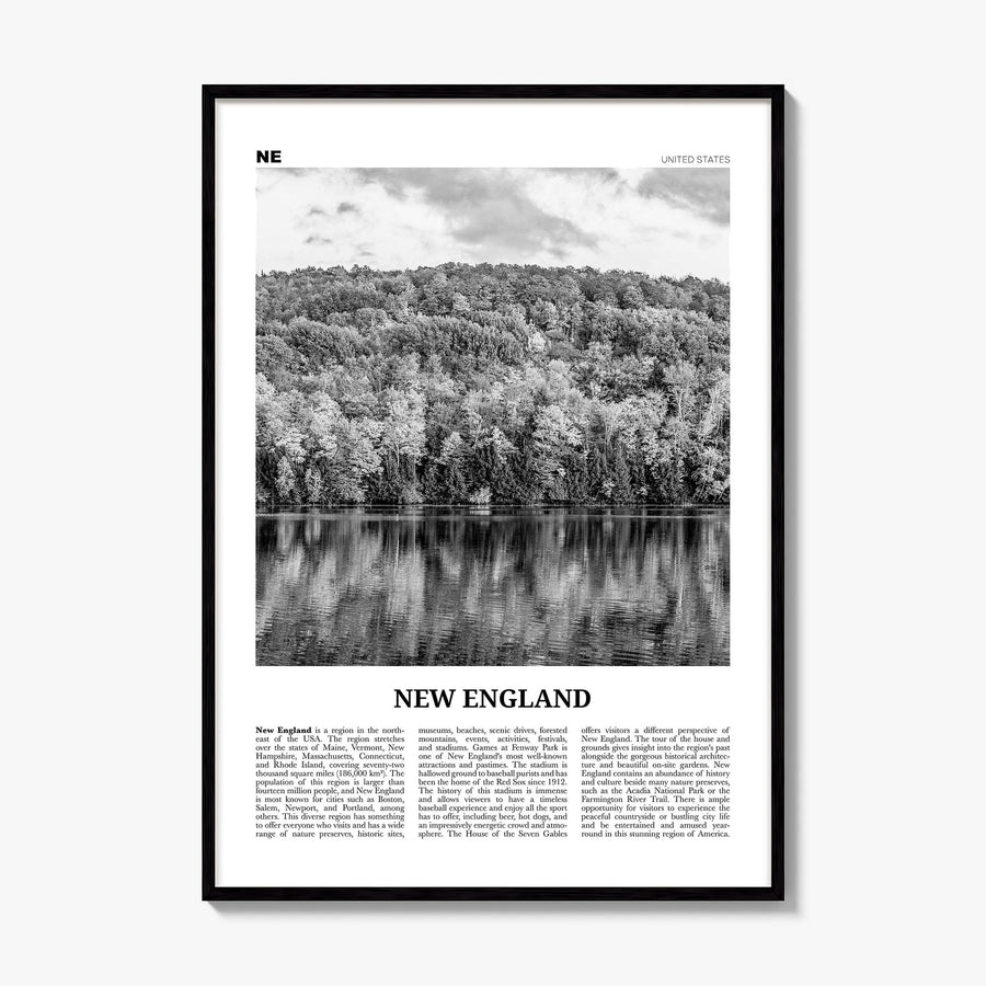 New England Newspaper Poster, framed poster mockup