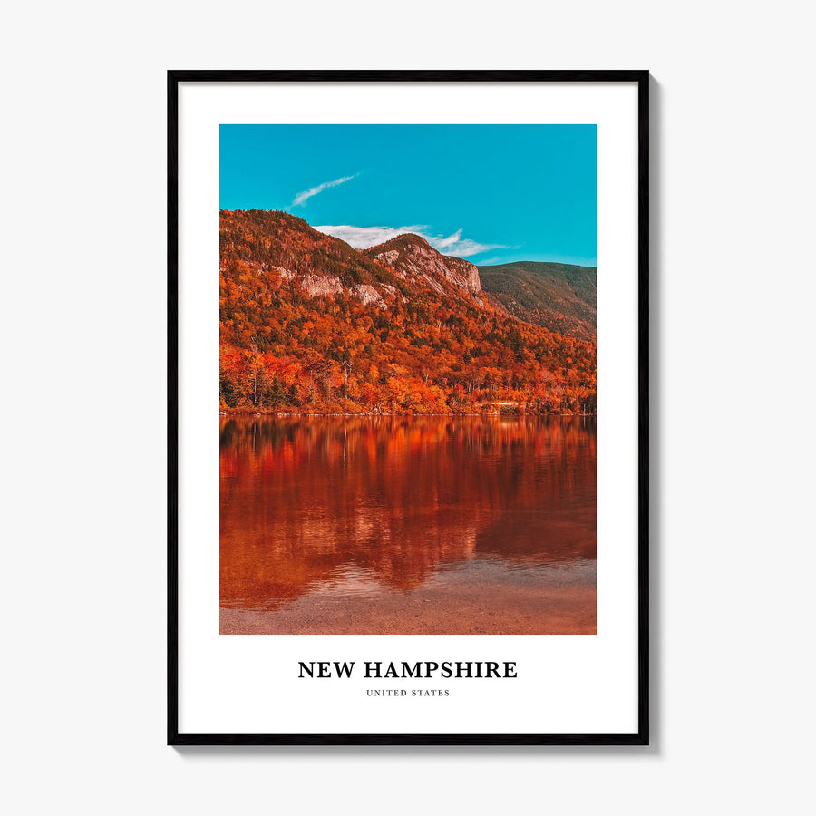New Hampshire Classic No 1 Poster, framed poster mockup