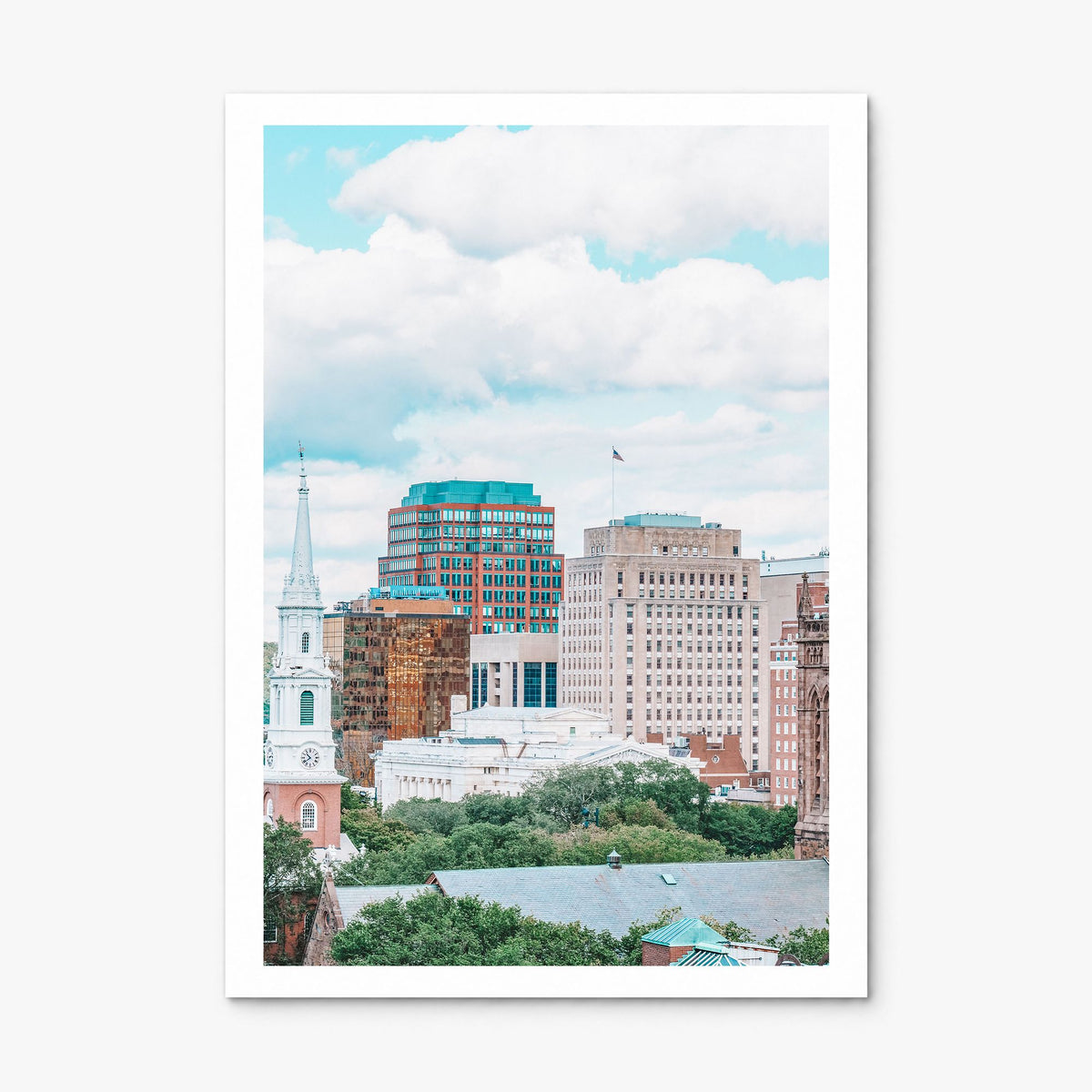 New Haven Photo Poster, print only (unframed), white border