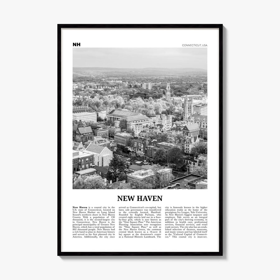 New Haven Newspaper Poster, framed poster mockup