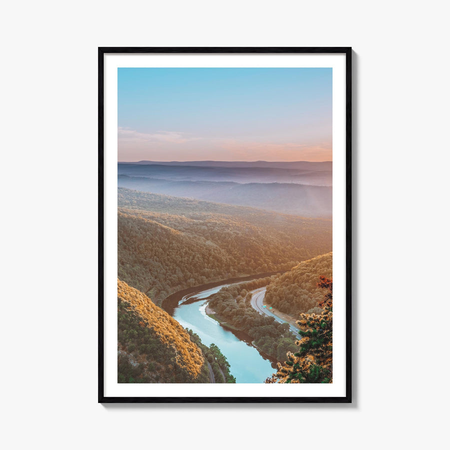 New Jersey no. 1 colorful photo poster of United States – vertical wall art, unframed print shown in interior mockup