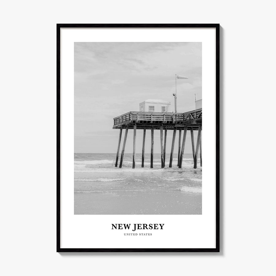 New Jersey Classic No 1 Poster, framed poster mockup