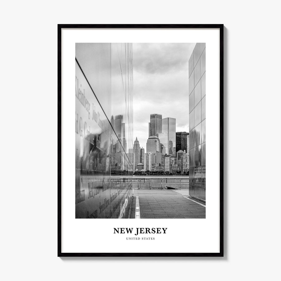 New Jersey Classic No 2 Poster, framed poster mockup