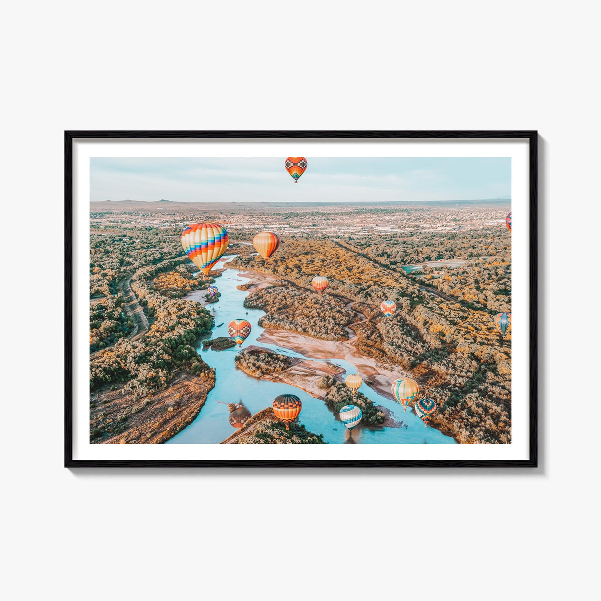 New Mexico colorful photo poster of United States – horizontal wall art, unframed print shown in interior mockup