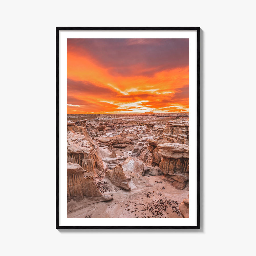 New Mexico no. 1 colorful photo poster of United States – vertical wall art, unframed print shown in interior mockup