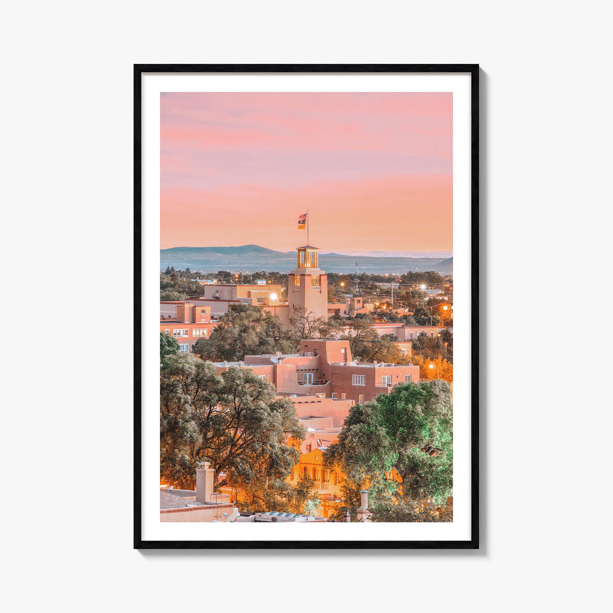 New Mexico no. 2 colorful photo poster of United States – vertical wall art, unframed print shown in interior mockup