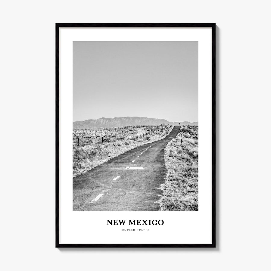New Mexico Classic Poster, framed poster mockup