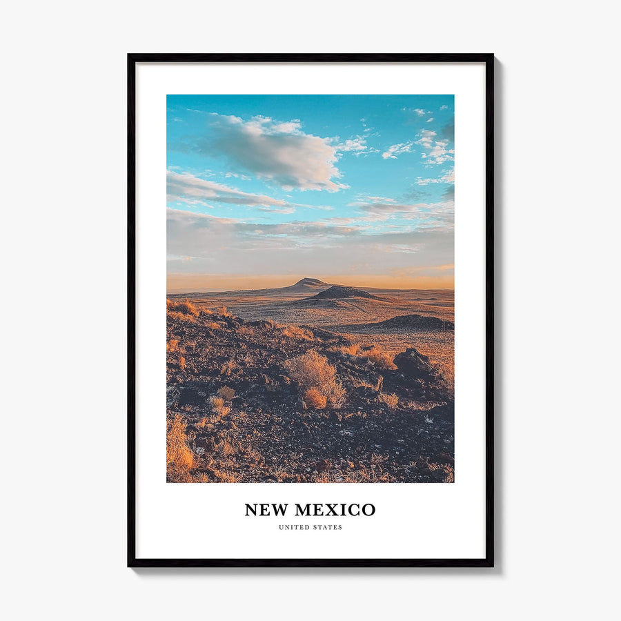 New Mexico Classic Poster, framed poster mockup