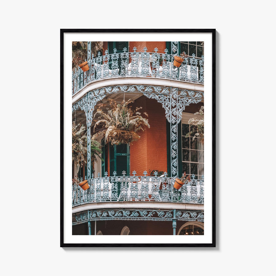 New Orleans no. 3 colorful photo poster of Louisiana, USA – vertical wall art, unframed print shown in interior mockup