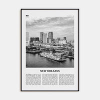 New Orleans No 4 Poster None / 8x12 in Nbourhood Travel B&W Poster