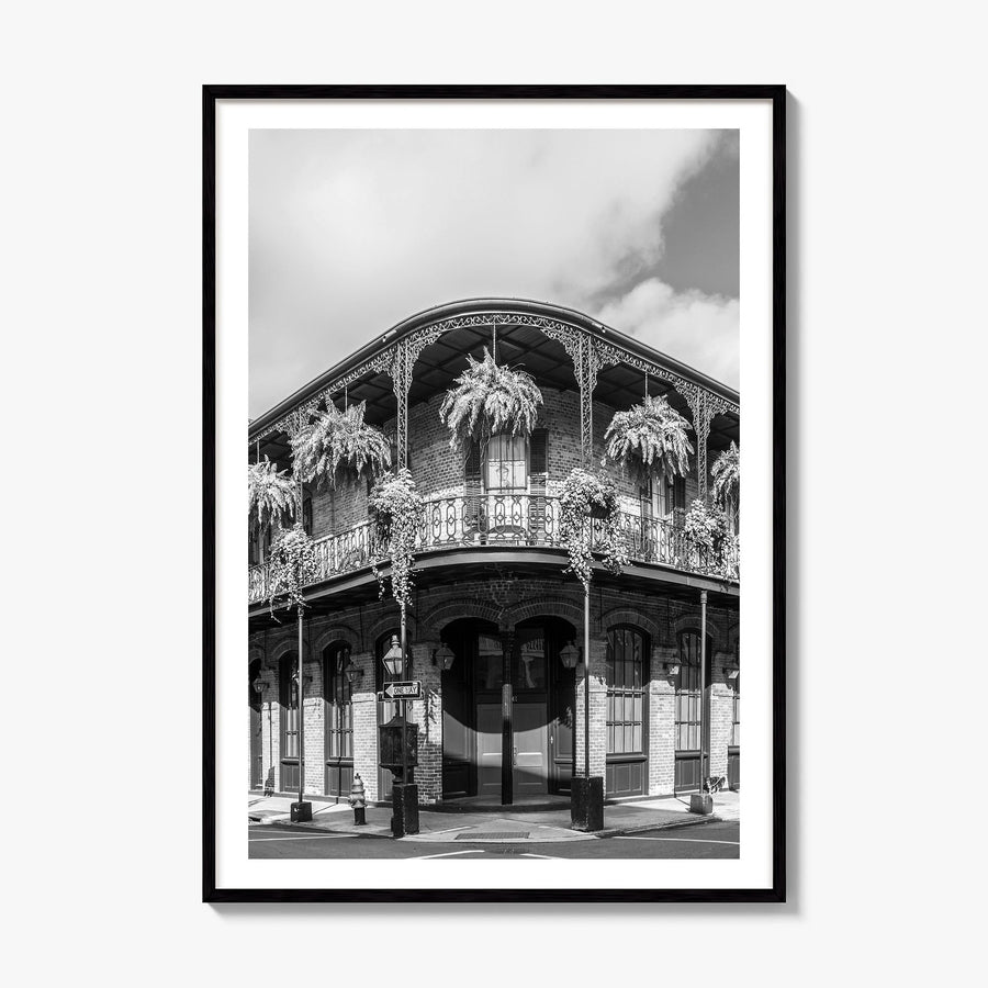 New Orleans Photo No 1 Poster, framed poster mockup, white border